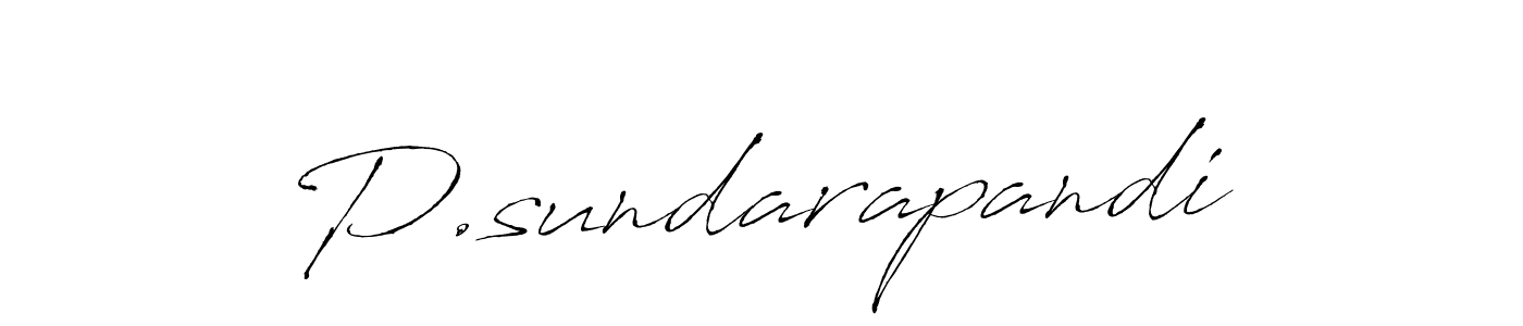 P.sundarapandi stylish signature style. Best Handwritten Sign (Antro_Vectra) for my name. Handwritten Signature Collection Ideas for my name P.sundarapandi. P.sundarapandi signature style 6 images and pictures png
