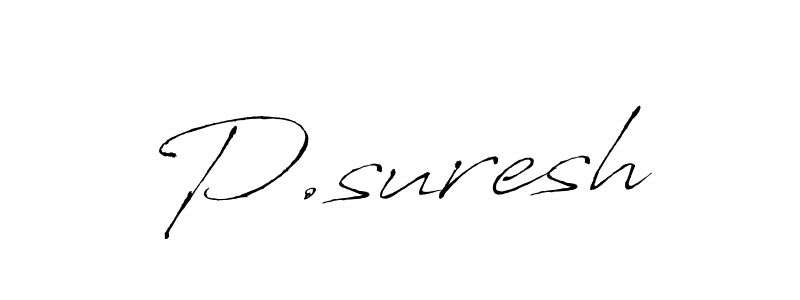 Also You can easily find your signature by using the search form. We will create P.suresh name handwritten signature images for you free of cost using Antro_Vectra sign style. P.suresh signature style 6 images and pictures png
