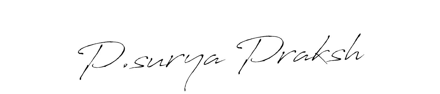 How to Draw P.surya Praksh signature style? Antro_Vectra is a latest design signature styles for name P.surya Praksh. P.surya Praksh signature style 6 images and pictures png