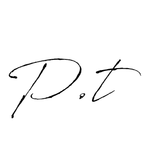 Similarly Antro_Vectra is the best handwritten signature design. Signature creator online .You can use it as an online autograph creator for name P.t. P.t signature style 6 images and pictures png