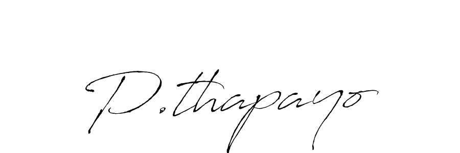 Make a beautiful signature design for name P.thapayo. Use this online signature maker to create a handwritten signature for free. P.thapayo signature style 6 images and pictures png