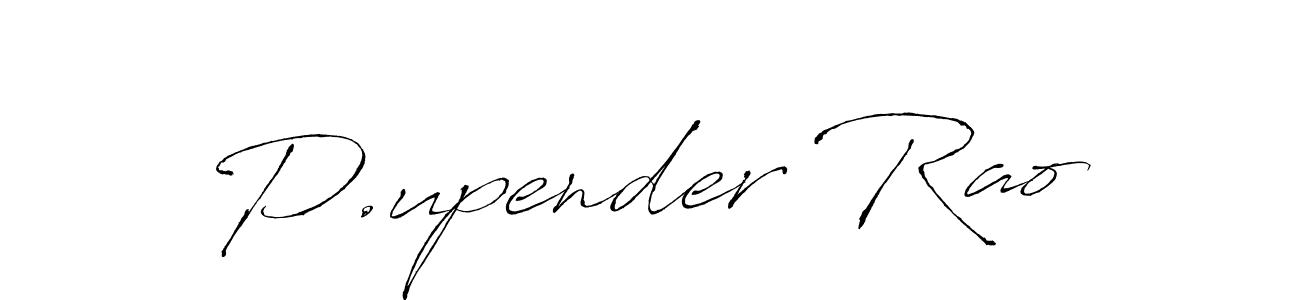 Make a beautiful signature design for name P.upender Rao. Use this online signature maker to create a handwritten signature for free. P.upender Rao signature style 6 images and pictures png