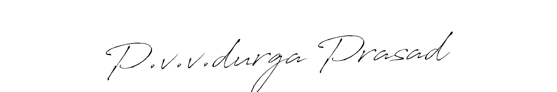 Design your own signature with our free online signature maker. With this signature software, you can create a handwritten (Antro_Vectra) signature for name P.v.v.durga Prasad. P.v.v.durga Prasad signature style 6 images and pictures png