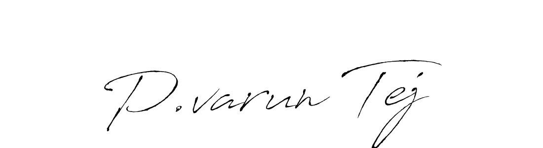 How to make P.varun Tej signature? Antro_Vectra is a professional autograph style. Create handwritten signature for P.varun Tej name. P.varun Tej signature style 6 images and pictures png