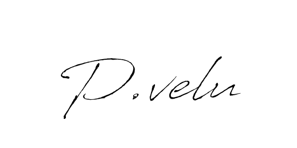 P.velu stylish signature style. Best Handwritten Sign (Antro_Vectra) for my name. Handwritten Signature Collection Ideas for my name P.velu. P.velu signature style 6 images and pictures png
