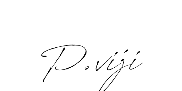 if you are searching for the best signature style for your name P.viji. so please give up your signature search. here we have designed multiple signature styles  using Antro_Vectra. P.viji signature style 6 images and pictures png