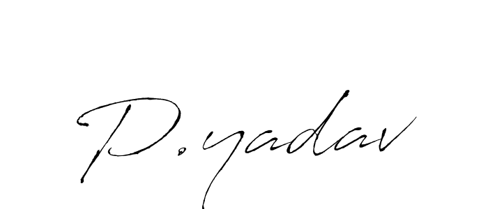 if you are searching for the best signature style for your name P.yadav. so please give up your signature search. here we have designed multiple signature styles  using Antro_Vectra. P.yadav signature style 6 images and pictures png