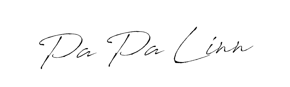 The best way (Antro_Vectra) to make a short signature is to pick only two or three words in your name. The name Pa Pa Linn include a total of six letters. For converting this name. Pa Pa Linn signature style 6 images and pictures png