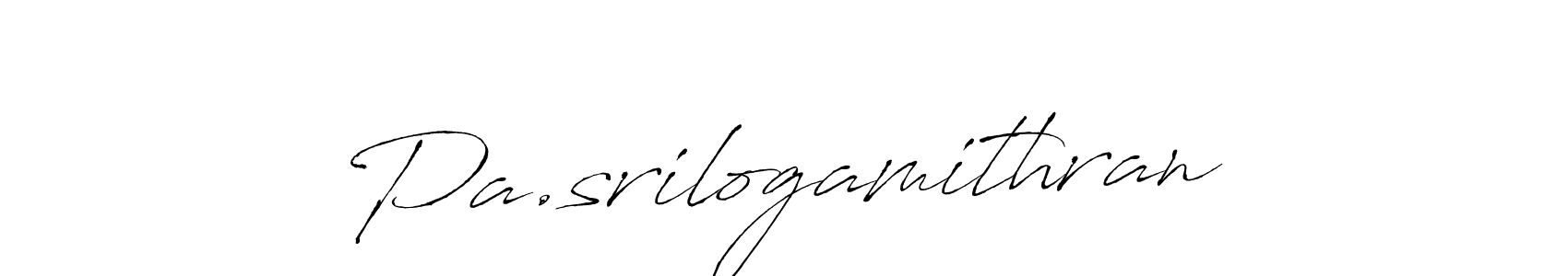Create a beautiful signature design for name Pa.srilogamithran. With this signature (Antro_Vectra) fonts, you can make a handwritten signature for free. Pa.srilogamithran signature style 6 images and pictures png