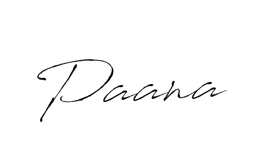 Design your own signature with our free online signature maker. With this signature software, you can create a handwritten (Antro_Vectra) signature for name Paana. Paana signature style 6 images and pictures png