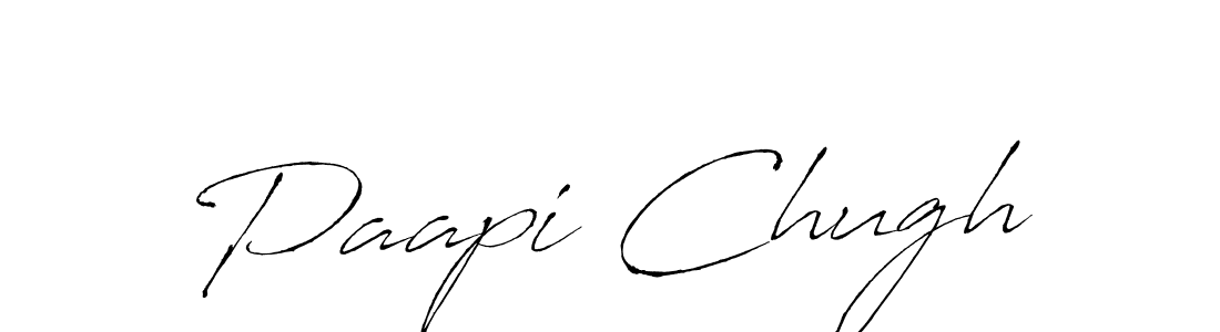 Use a signature maker to create a handwritten signature online. With this signature software, you can design (Antro_Vectra) your own signature for name Paapi Chugh. Paapi Chugh signature style 6 images and pictures png