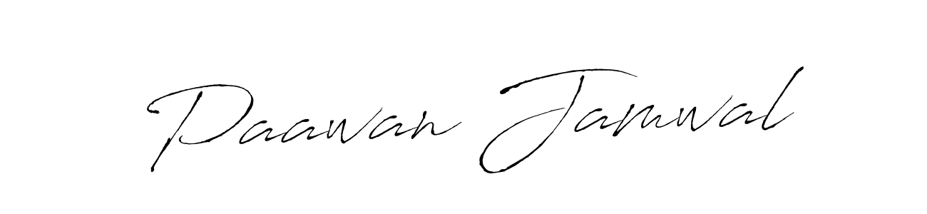Make a beautiful signature design for name Paawan Jamwal. With this signature (Antro_Vectra) style, you can create a handwritten signature for free. Paawan Jamwal signature style 6 images and pictures png