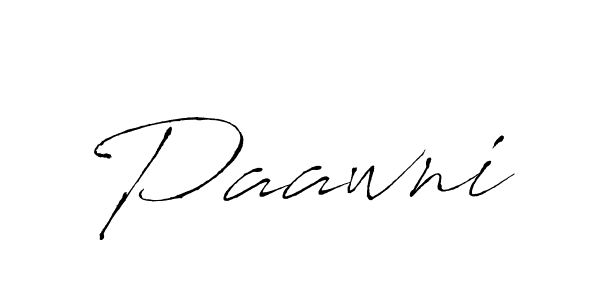 Use a signature maker to create a handwritten signature online. With this signature software, you can design (Antro_Vectra) your own signature for name Paawni. Paawni signature style 6 images and pictures png