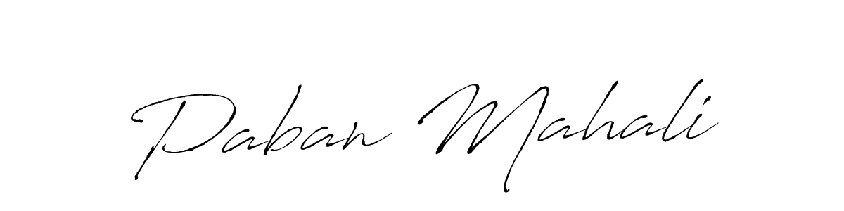 Paban Mahali stylish signature style. Best Handwritten Sign (Antro_Vectra) for my name. Handwritten Signature Collection Ideas for my name Paban Mahali. Paban Mahali signature style 6 images and pictures png