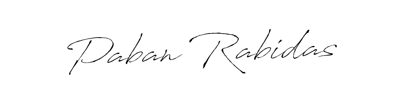 How to make Paban Rabidas name signature. Use Antro_Vectra style for creating short signs online. This is the latest handwritten sign. Paban Rabidas signature style 6 images and pictures png