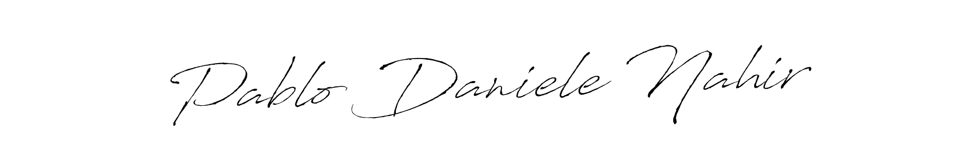 Similarly Antro_Vectra is the best handwritten signature design. Signature creator online .You can use it as an online autograph creator for name Pablo Daniele Nahir. Pablo Daniele Nahir signature style 6 images and pictures png