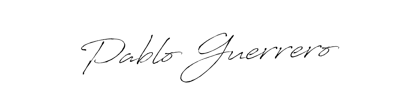 How to make Pablo Guerrero name signature. Use Antro_Vectra style for creating short signs online. This is the latest handwritten sign. Pablo Guerrero signature style 6 images and pictures png