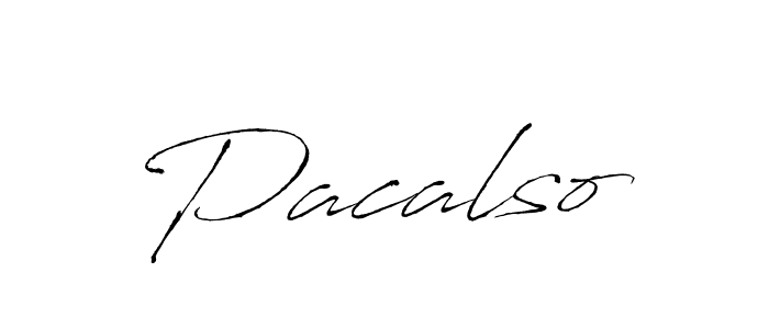 Design your own signature with our free online signature maker. With this signature software, you can create a handwritten (Antro_Vectra) signature for name Pacalso. Pacalso signature style 6 images and pictures png