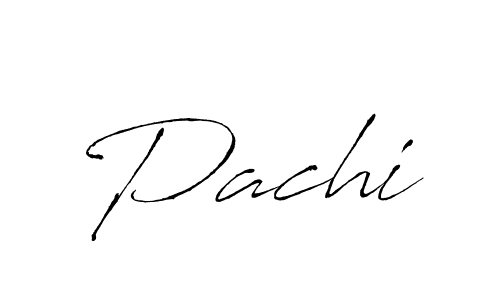 Use a signature maker to create a handwritten signature online. With this signature software, you can design (Antro_Vectra) your own signature for name Pachi. Pachi signature style 6 images and pictures png