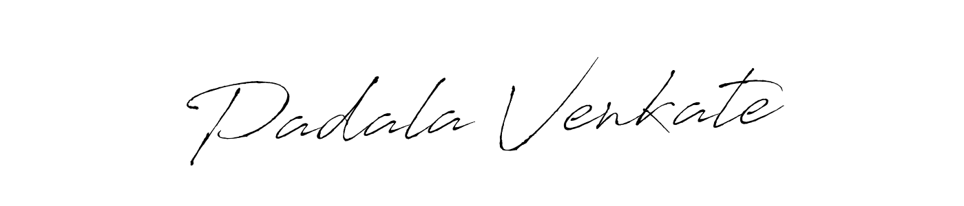 How to make Padala Venkate name signature. Use Antro_Vectra style for creating short signs online. This is the latest handwritten sign. Padala Venkate signature style 6 images and pictures png