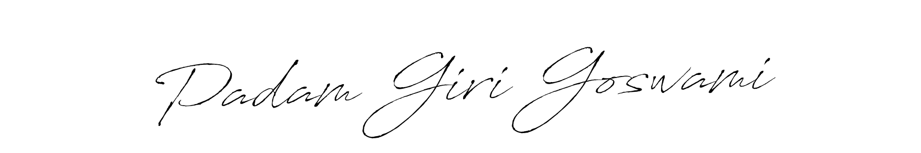 How to make Padam Giri Goswami signature? Antro_Vectra is a professional autograph style. Create handwritten signature for Padam Giri Goswami name. Padam Giri Goswami signature style 6 images and pictures png