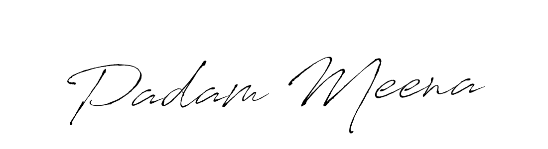 Use a signature maker to create a handwritten signature online. With this signature software, you can design (Antro_Vectra) your own signature for name Padam Meena. Padam Meena signature style 6 images and pictures png