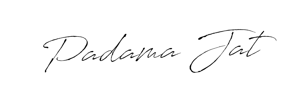 Padama Jat stylish signature style. Best Handwritten Sign (Antro_Vectra) for my name. Handwritten Signature Collection Ideas for my name Padama Jat. Padama Jat signature style 6 images and pictures png