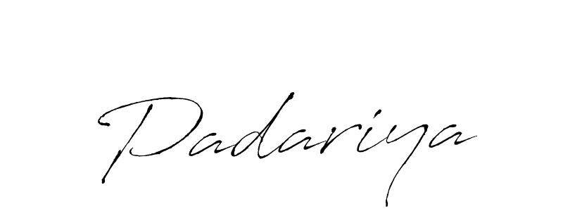 Padariya stylish signature style. Best Handwritten Sign (Antro_Vectra) for my name. Handwritten Signature Collection Ideas for my name Padariya. Padariya signature style 6 images and pictures png