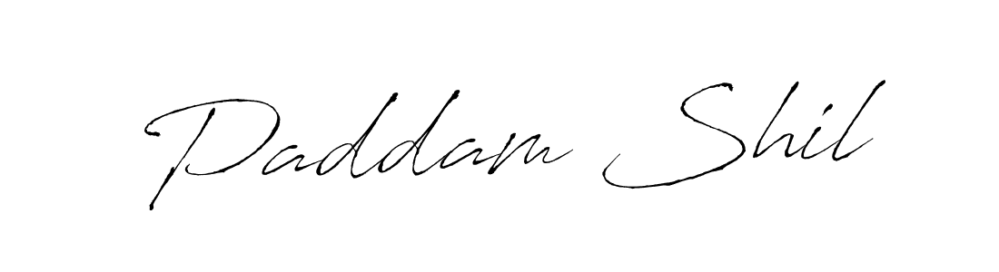 Make a beautiful signature design for name Paddam Shil. With this signature (Antro_Vectra) style, you can create a handwritten signature for free. Paddam Shil signature style 6 images and pictures png