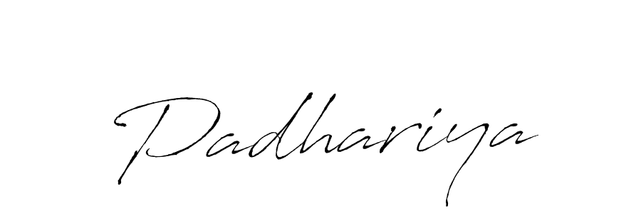 How to make Padhariya signature? Antro_Vectra is a professional autograph style. Create handwritten signature for Padhariya name. Padhariya signature style 6 images and pictures png