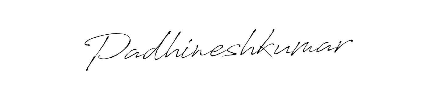 Design your own signature with our free online signature maker. With this signature software, you can create a handwritten (Antro_Vectra) signature for name Padhineshkumar. Padhineshkumar signature style 6 images and pictures png