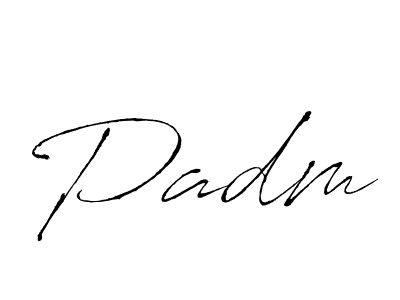 Antro_Vectra is a professional signature style that is perfect for those who want to add a touch of class to their signature. It is also a great choice for those who want to make their signature more unique. Get Padm name to fancy signature for free. Padm signature style 6 images and pictures png