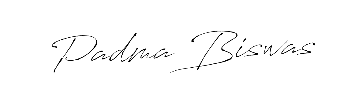 Create a beautiful signature design for name Padma Biswas. With this signature (Antro_Vectra) fonts, you can make a handwritten signature for free. Padma Biswas signature style 6 images and pictures png