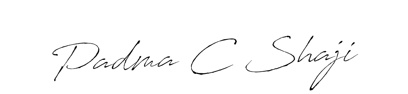 The best way (Antro_Vectra) to make a short signature is to pick only two or three words in your name. The name Padma C Shaji include a total of six letters. For converting this name. Padma C Shaji signature style 6 images and pictures png