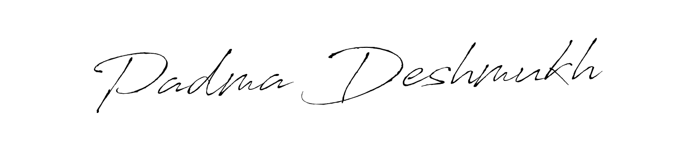 Similarly Antro_Vectra is the best handwritten signature design. Signature creator online .You can use it as an online autograph creator for name Padma Deshmukh. Padma Deshmukh signature style 6 images and pictures png