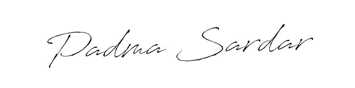 How to make Padma Sardar name signature. Use Antro_Vectra style for creating short signs online. This is the latest handwritten sign. Padma Sardar signature style 6 images and pictures png