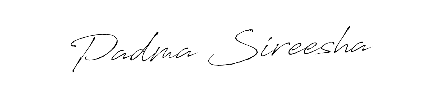 Create a beautiful signature design for name Padma Sireesha. With this signature (Antro_Vectra) fonts, you can make a handwritten signature for free. Padma Sireesha signature style 6 images and pictures png