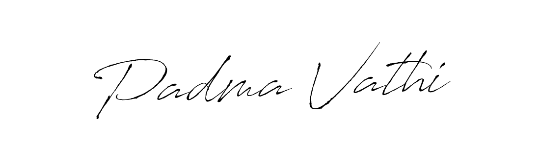 Create a beautiful signature design for name Padma Vathi. With this signature (Antro_Vectra) fonts, you can make a handwritten signature for free. Padma Vathi signature style 6 images and pictures png
