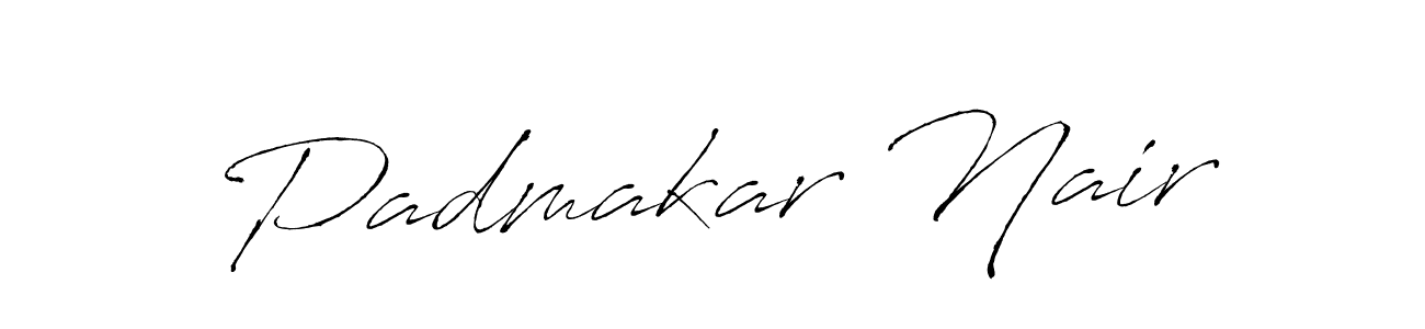 Make a beautiful signature design for name Padmakar Nair. With this signature (Antro_Vectra) style, you can create a handwritten signature for free. Padmakar Nair signature style 6 images and pictures png