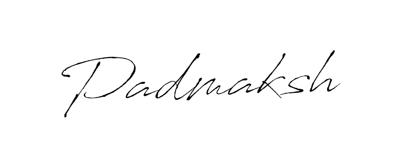 Make a beautiful signature design for name Padmaksh. With this signature (Antro_Vectra) style, you can create a handwritten signature for free. Padmaksh signature style 6 images and pictures png