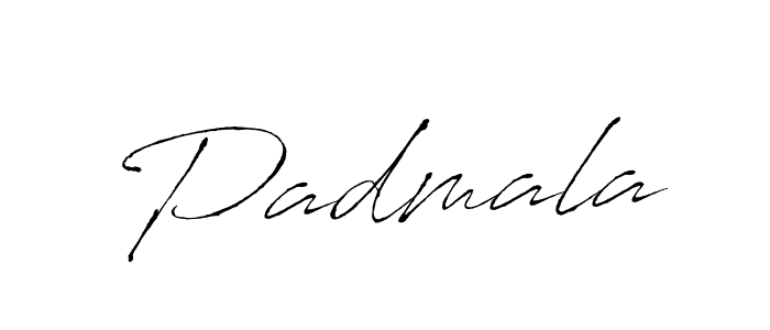 Padmala stylish signature style. Best Handwritten Sign (Antro_Vectra) for my name. Handwritten Signature Collection Ideas for my name Padmala. Padmala signature style 6 images and pictures png