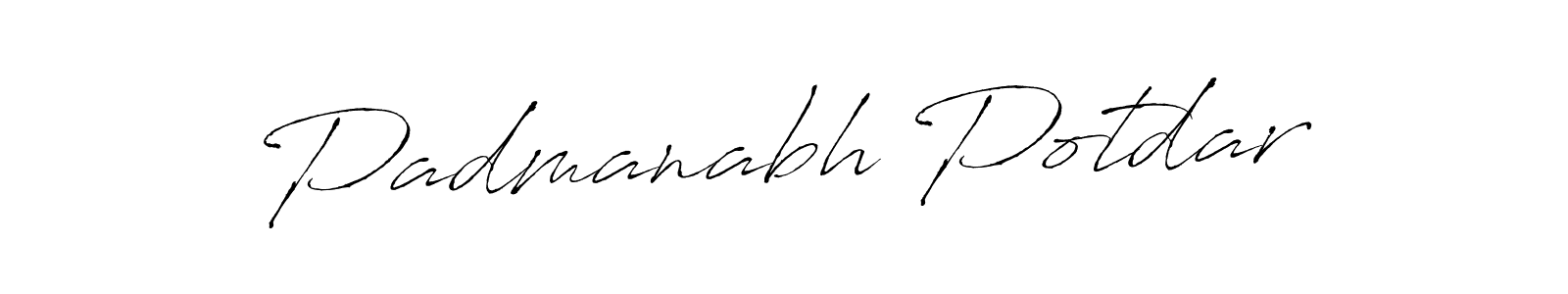 Padmanabh Potdar stylish signature style. Best Handwritten Sign (Antro_Vectra) for my name. Handwritten Signature Collection Ideas for my name Padmanabh Potdar. Padmanabh Potdar signature style 6 images and pictures png