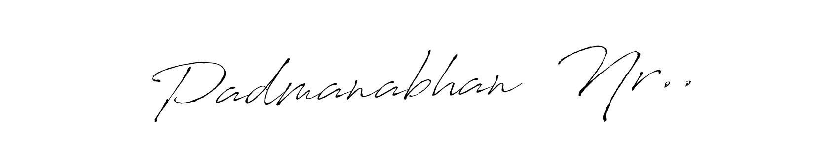 Padmanabhan  Nr.. stylish signature style. Best Handwritten Sign (Antro_Vectra) for my name. Handwritten Signature Collection Ideas for my name Padmanabhan  Nr... Padmanabhan  Nr.. signature style 6 images and pictures png