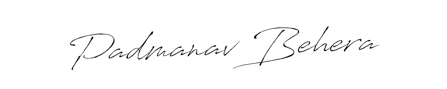 Padmanav Behera stylish signature style. Best Handwritten Sign (Antro_Vectra) for my name. Handwritten Signature Collection Ideas for my name Padmanav Behera. Padmanav Behera signature style 6 images and pictures png