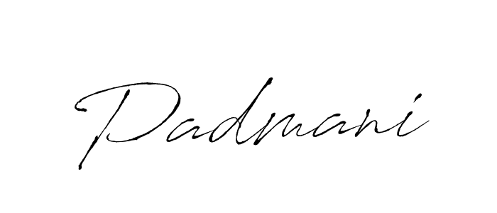 Padmani stylish signature style. Best Handwritten Sign (Antro_Vectra) for my name. Handwritten Signature Collection Ideas for my name Padmani. Padmani signature style 6 images and pictures png