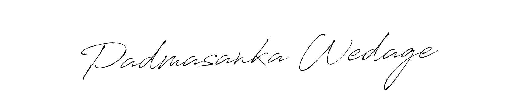 Design your own signature with our free online signature maker. With this signature software, you can create a handwritten (Antro_Vectra) signature for name Padmasanka Wedage. Padmasanka Wedage signature style 6 images and pictures png