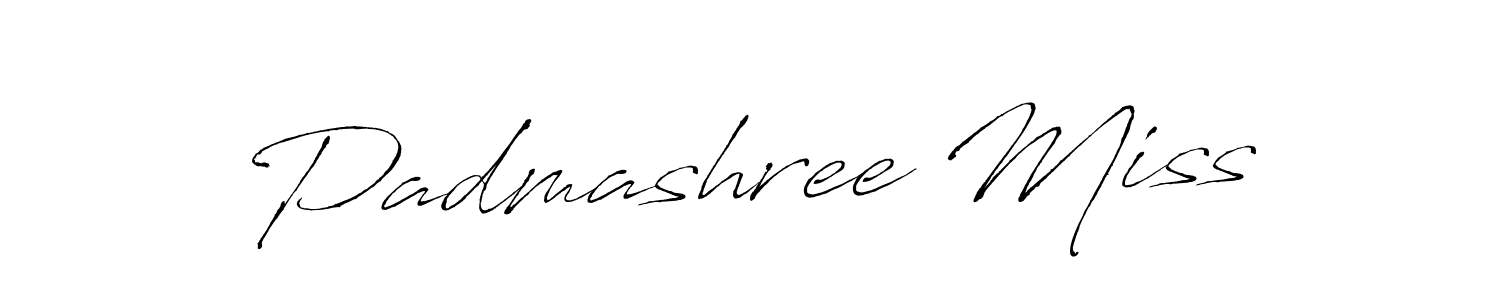 Also we have Padmashree Miss name is the best signature style. Create professional handwritten signature collection using Antro_Vectra autograph style. Padmashree Miss signature style 6 images and pictures png