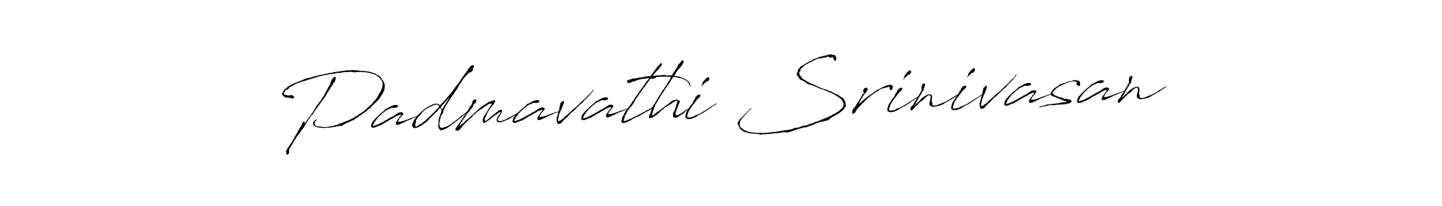 Make a beautiful signature design for name Padmavathi Srinivasan. With this signature (Antro_Vectra) style, you can create a handwritten signature for free. Padmavathi Srinivasan signature style 6 images and pictures png