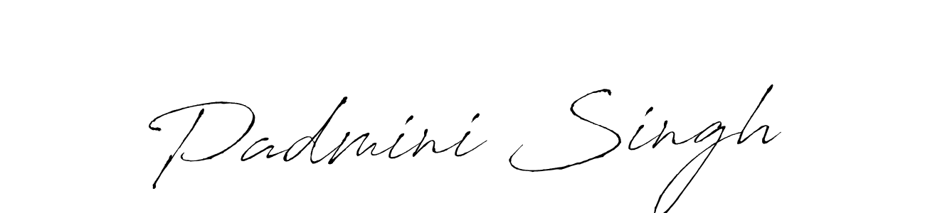 Create a beautiful signature design for name Padmini Singh. With this signature (Antro_Vectra) fonts, you can make a handwritten signature for free. Padmini Singh signature style 6 images and pictures png