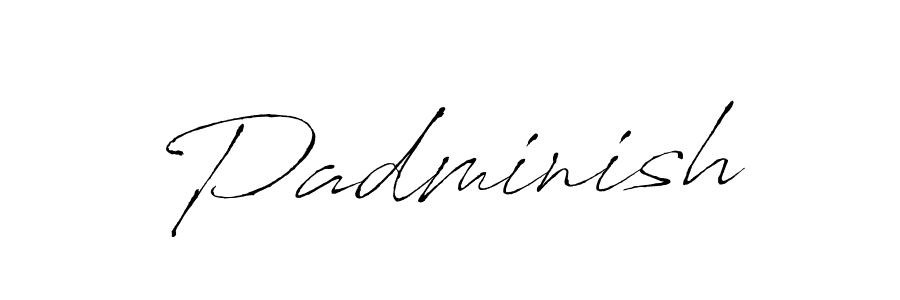 Create a beautiful signature design for name Padminish. With this signature (Antro_Vectra) fonts, you can make a handwritten signature for free. Padminish signature style 6 images and pictures png